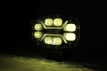 Far LED cu funcție DRL, lumină albă/galbenă – 12-24V, pentru jeep, camion, utilaje agricole și altele