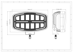 Far LED cu funcție DRL, lumină albă/galbenă – 12-24V, pentru jeep, camion, utilaje agricole și altele