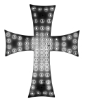 Cruce luminoasa Alb autoturism si camion, 84 LED-uri, 12-24V prindere cu ventuze, 23 x 25 cm