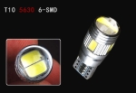 Kit 2 Bec Led Auto T10, w5w, Alb Rece, 6000K, 12V, 120lm