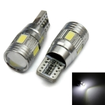 Kit 2 Bec Led Auto T10, w5w, Alb Rece, 6000K, 12V, 120lm