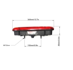 Set de stopuri universale cu cablu si mufa 35x12.5 cm 12V–24V, cu becuri, 6 functii