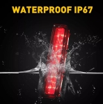 Stop LED Central (al Treilea Stop) pentru VW CADDY III (Mk3) 2004–2015 – Fumuriu, Rosu