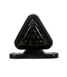 Lampa laterala Gabarit LED 12V-24V, alb-rosu, forma triunghiulara – Fumat (cu sticla fumurie)