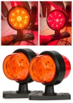 Lampa laterala Gabarit LED 12V-24V, rosu-portocaliu – IP66/IP68