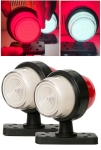 Set Lampi Laterale Gabarit LED 12V-24V, rosu-alb cu efect neon – IP66/IP68