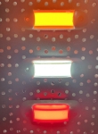 Lampa laterala de gabarit 12V/24V – lumina rosie neon