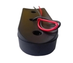 Lampa laterala de gabarit LED 12V/24V – lumina portocalie, 4 diode, corp opac, spate curbat R25 pentru montaj pe rollbar
