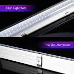 Lampa LED lumina alba 72 LED, 12V/24V, 6500K, 33 cm – Carcasa din aluminiu, cu cablu si mufa de conectare