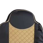 Set huse 1+1 din piele ecologica pentru MAN TGX 2015–2021 - Bej/Negru