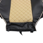 Set huse 1+1 din piele ecologica pentru MAN TGX 2015–2021 - Bej/Negru