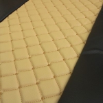 Set huse 1+1 din piele ecologica pentru MAN TGX 2015–2021 - Bej/Negru