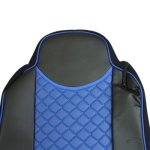 Set huse 1+1 din piele ecologica pentru MAN TGX 2015–2021 - Albastru/Negru