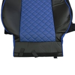 Set huse 1+1 din piele ecologica pentru MAN TGX 2015–2021 - Albastru/Negru