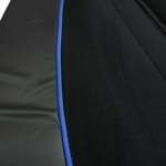 Set huse 1+1 din piele ecologica pentru MAN TGX 2015–2021 - Albastru/Negru