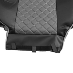 Set huse 1+1 din piele ecologica pentru MAN TGX 2015–2021 - Gri/Negru