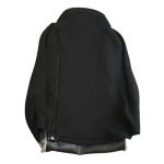 Set huse 1+1 din piele ecologica pentru MAN TGX 2015–2021 - Gri/Negru