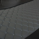 Set huse 1+1 din piele ecologica pentru MAN TGX 2015–2021 - Gri/Negru