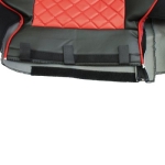 Set huse 1+1 din piele ecologica pentru MAN TGX 2015–2021 - Roșu/Negru