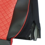 Set huse 1+1 din piele ecologica pentru MAN TGX 2015–2021 - Roșu/Negru