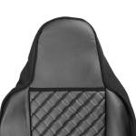 Set huse 1+1 din piele ecologica pentru MAN TGX 2021+ - Negru