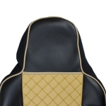 Set huse 1+1 din piele ecologica pentru MAN TGX 2021+ - Bej/Negru