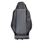 Set huse 1+1 din piele ecologica pentru MAN TGX 2021+ - Gri/Negru