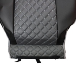 Set huse 1+1 din piele ecologica pentru MAN TGX 2021+ - Gri/Negru