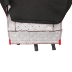 Set huse 1+1 din piele ecologica pentru MAN TGX 2021+ - Roșu/Negru