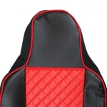 Set huse 1+1 din piele ecologica pentru MAN TGX 2021+ - Roșu/Negru