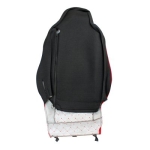 Set huse 1+1 din piele ecologica pentru MAN TGX 2021+ - Roșu/Negru