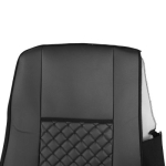 Set huse 1+1 din piele ecologica pentru DAF XF 106 2015-2021 - Negru