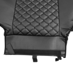 Set huse 1+1 din piele ecologica pentru DAF XF 106 2015-2021 - Negru