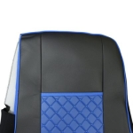 Set huse 1+1 din piele ecologica pentru DAF XF 106 2015-2021 - Albastru/Negru