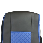 Set huse 1+1 din piele ecologica pentru DAF XF 106 2015-2021 - Albastru/Negru