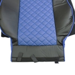 Set huse 1+1 din piele ecologica pentru DAF XF 106 2015-2021 - Albastru/Negru