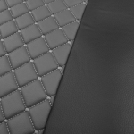 Set huse 1+1 din piele ecologica pentru DAF XF 106 2015-2021 - Gri/Negru