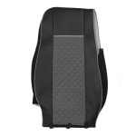 Set huse 1+1 din piele ecologica pentru DAF XF 106 2015-2021 - Gri/Negru