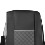 Set huse 1+1 din piele ecologica pentru DAF XF 106 2015-2021 - Gri/Negru