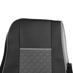 Set huse 1+1 din piele ecologica pentru DAF XF 106 2015-2021 - Gri/Negru