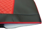 Set huse 1+1 din piele ecologica pentru DAF XF 106 2015-2021 - Roșu/Negru