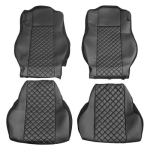 Set huse 1+1 din piele ecologica pentru MERCEDES ACTROS MP4 2015-2021 - Negru