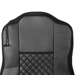 Set huse 1+1 din piele ecologica pentru MERCEDES ACTROS MP4 2015-2021 - Negru