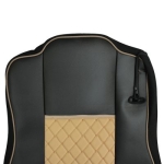 Set huse 1+1 din piele ecologica pentru MERCEDES ACTROS MP4 2015-2021 - Bej/Negru