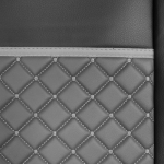 Set huse 1+1 din piele ecologica pentru MERCEDES ACTROS MP4 2015-2021 - Gri/Negru