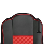 Set huse 1+1 din piele ecologica pentru MERCEDES ACTROS MP4 2015-2021 - Roșu/Negru