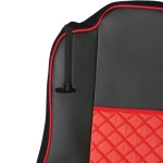 Set huse 1+1 din piele ecologica pentru MERCEDES ACTROS MP4 2015-2021 - Roșu/Negru