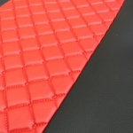 Set huse 1+1 din piele ecologica pentru MERCEDES ACTROS MP4 2015-2021 - Roșu/Negru