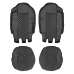Set huse 1+1 din piele ecologica pentru IVECO STRALIS S-WAY 2021+ - Negru