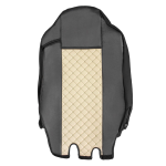 Set huse 1+1 din piele ecologica pentru IVECO STRALIS S-WAY 2021+ - Bej/Negru